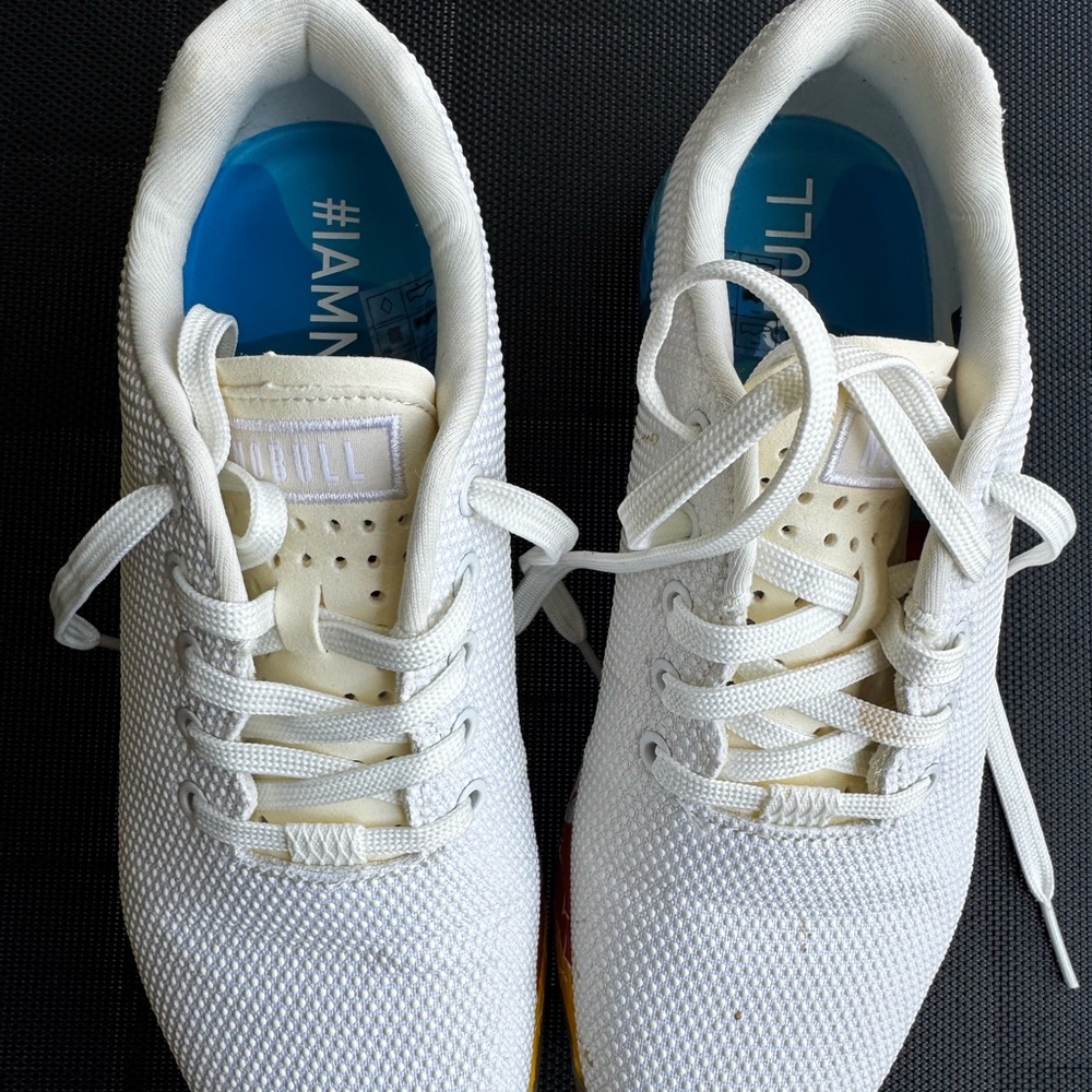 NOBULL White Trainers with Multicolor Accents - Picture 4 of 5
